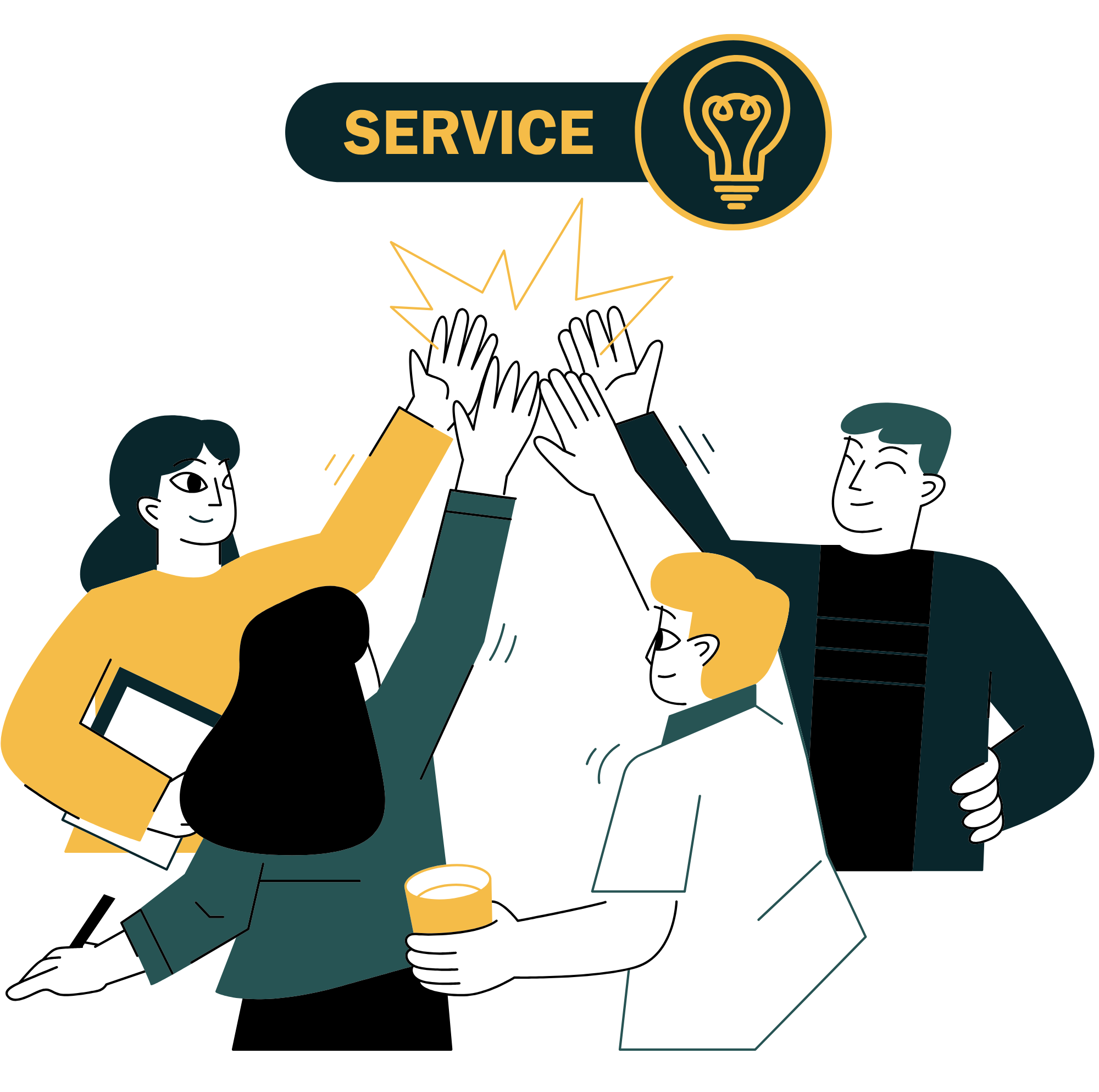 Hero Section of our services Acomo Digital Services